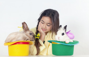 Easter little girl