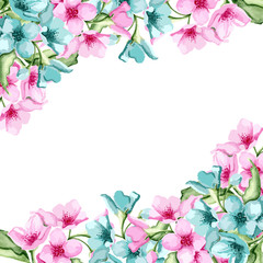 Obraz na płótnie Canvas Floral banner