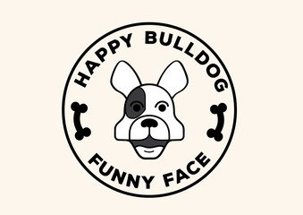 Happy bulldog