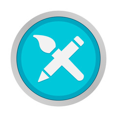 Obraz premium Flat App Button