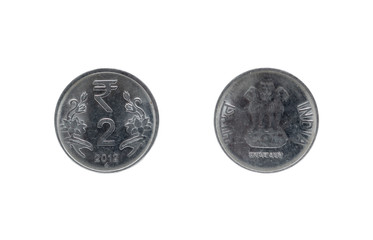 Two Indian Rupee coin