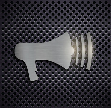 metal icon megaphone