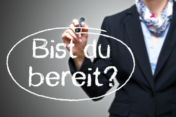 Anzeige - Bist du bereit?