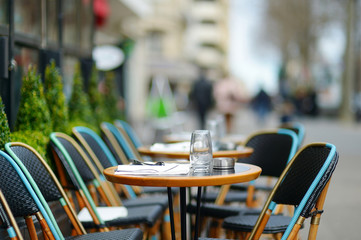 Cozy outdoor cafe