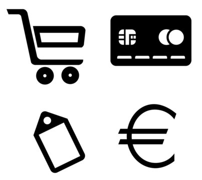 Commerce en 4 icônes