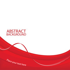 Red abstract background. Vector illustration