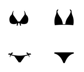 Bikini en 4 icônes