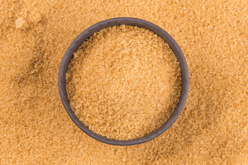 brown sugar in dark bowl