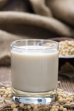 Glass with Soy Milk