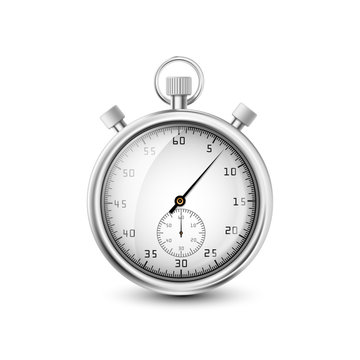 vector stopwatch on white background
