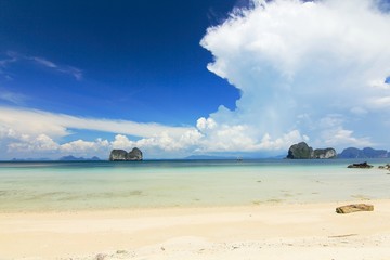 Paradise beach in kohngai island at trang Thailand