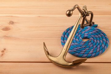 Obraz premium maritime adventure old anchor