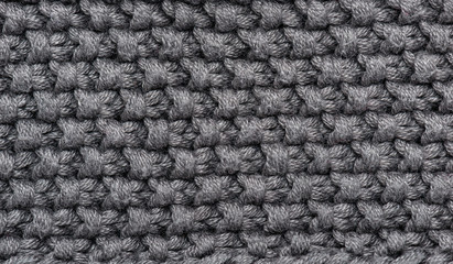 grey knitted wool