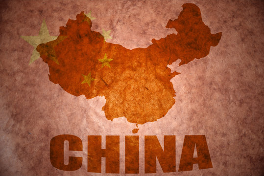 china vintage map