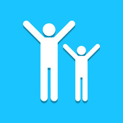 Father and Son icon great for any use. Vector EPS10.