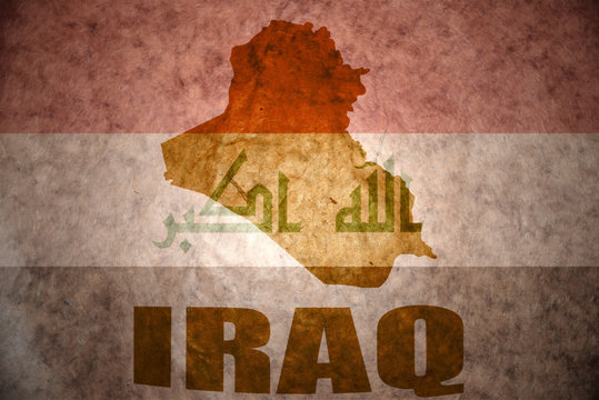 iraq vintage map