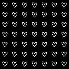 Heart Black Background icon great for any use. Vector EPS10.