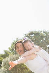 Fototapeta premium Mother and daughter having fun