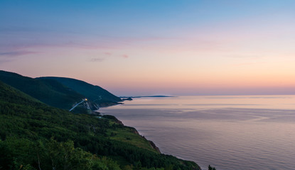 Sunset in Cape Breton Hills