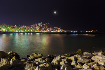 Night view of Kusadasi Turkey