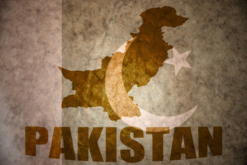 pakistan vintage map