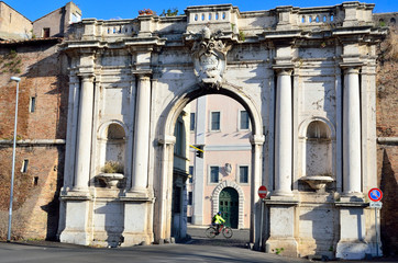 Naklejka premium Porta portese rome Italy