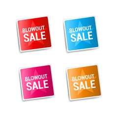 Blowout Sale Stickers