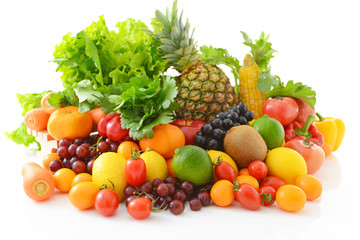 新鮮な野菜と果物