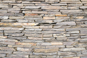pattern of decorative slate stone wall