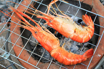 Shrimp on the grill