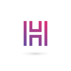 Obraz premium Letter H logo icon design template elements