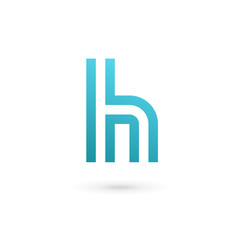 Letter H logo icon design template elements
