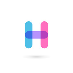 Letter H logo icon design template elements