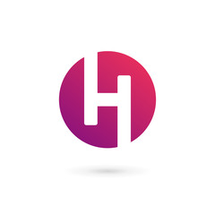 Letter H logo icon design template elements