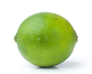 lime citrus fruit isolated on white background
