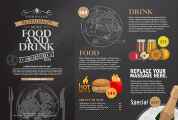 Restaurant menu design.