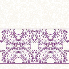 Purple pattern, white background.