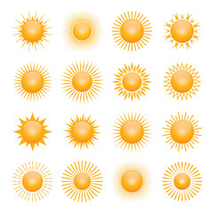 Vector sun symbol