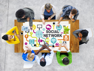 Business People Meeting Connection Social Network Concept