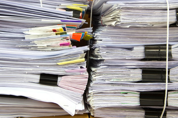 stack of business papers