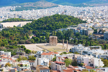 Fototapeta na wymiar Temple of Olympian Zeus,Athens,Greece