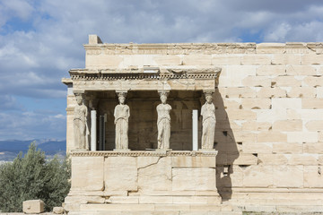 Obraz premium The Caryatids Porch of the Erechtheion,Athens,Greece