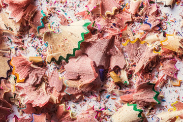 Abstract background. Residuals of pencils grinding
