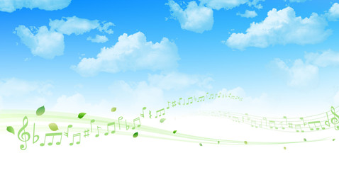 葉　新緑　背景