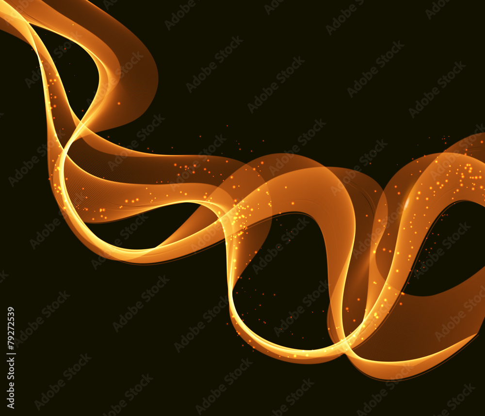 Aufkleber gold colorful lines vector abstract background
