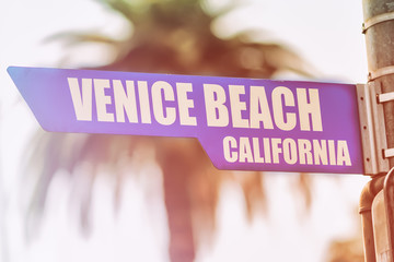 Venice Beach California Street Sign