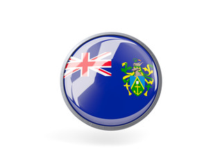 Round icon with flag of pitcairn islands