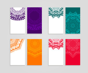 Ethnic business cards collection