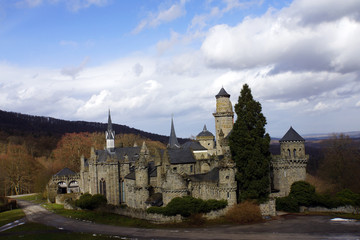 Obraz premium Löwenburg im Weltkulturerbe Bergpark Wilhelmshöhe