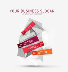 Vector fresh business abstract infographic